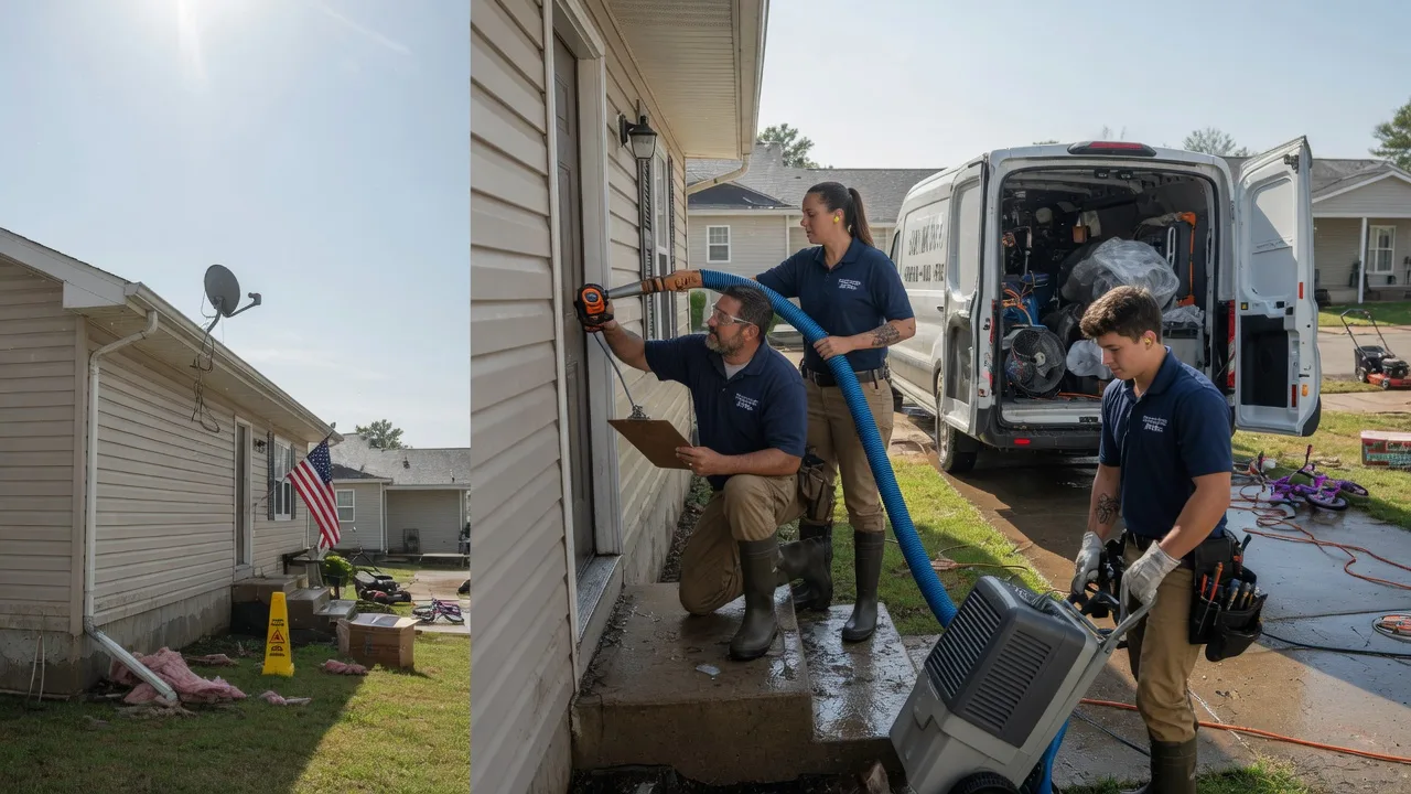 Ceiling Water Damage Restoration in Perkins, OK near me